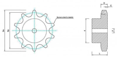 Corone ISO 20B con mozzo - Catalogo Prodotti Orlando Giuliano