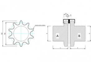 GIUNTI TRASMISSIONE CATENA DOPPIA ASA60 3/4″ GREZZO LUNGHEZZA MAGGIORATA