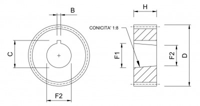 Manicotto di trascinamento pompe maschio - Catalogo Prodotti Orlando Giuliano