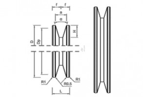 PULEGGIA CINGHIA TRAPEZOIDALE 1 VIA SEZIONE A